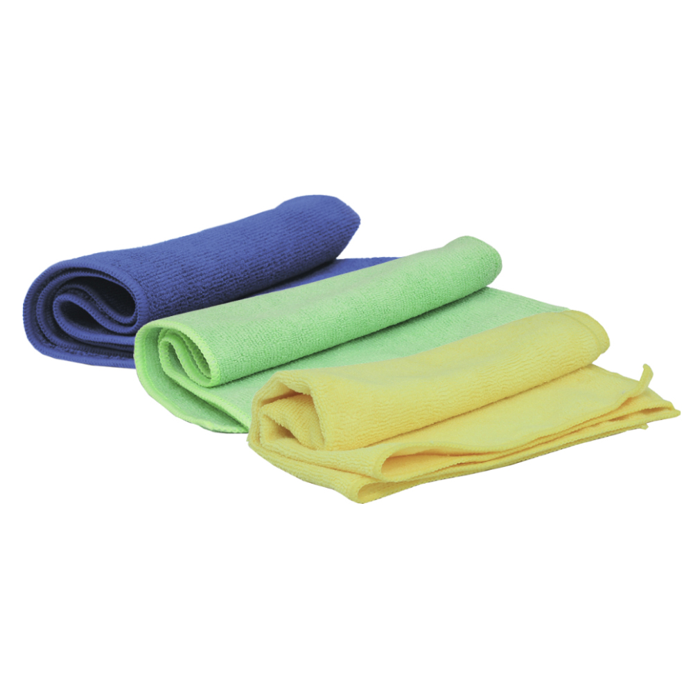 Полировальные салфетки из микроволокна JETA PRO Microfiber Blue, Green, Yellow 